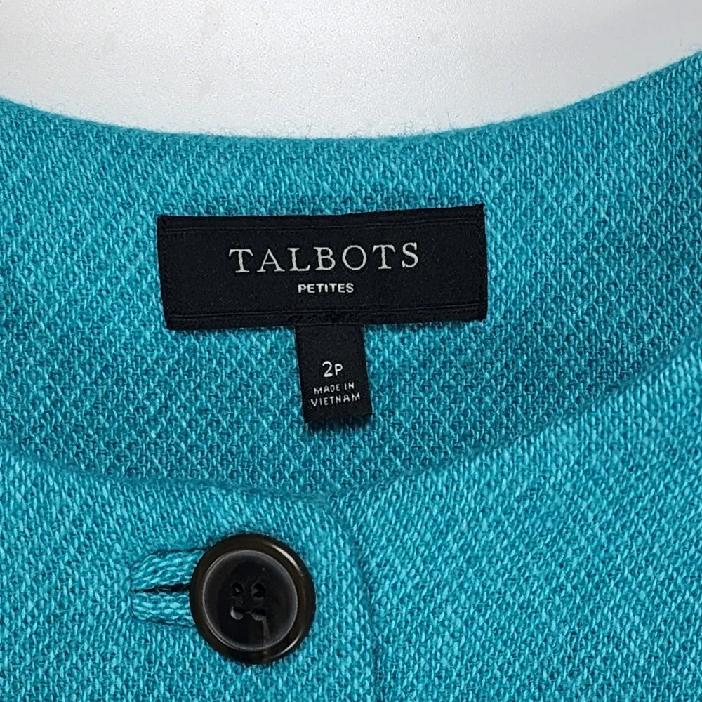 Talbots Petites Women's Wool Blend Jacket Size 2P Minimalist Career‎